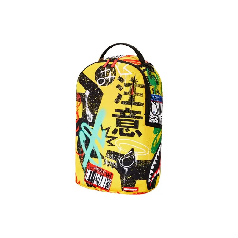 SPRAYGROUND Polyester Backpack Large Size Unisex Yellow-2