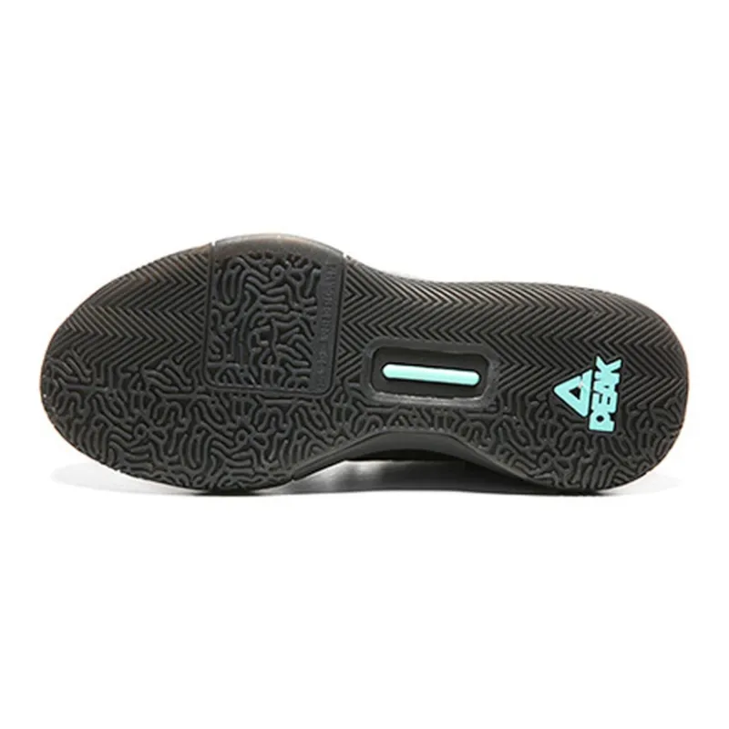PEAK Flash Flash Route Wei Non slip Lightweight Low Top Basketball Shoes Black Green-3