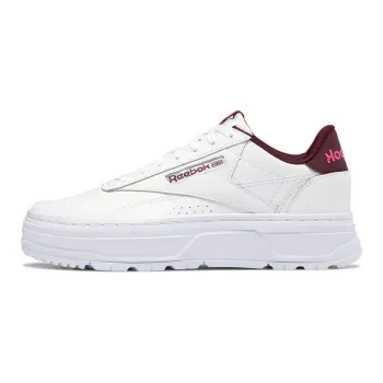 Reebok Club C Double Geo Cloud White Maroon Women's