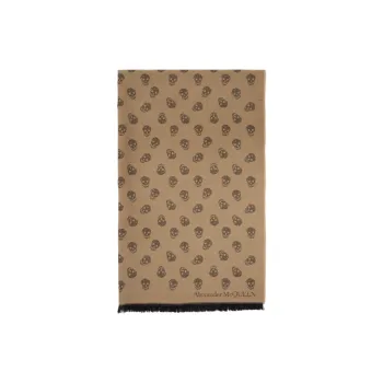 Alexander McQueen Knit Scarves Men's Brown