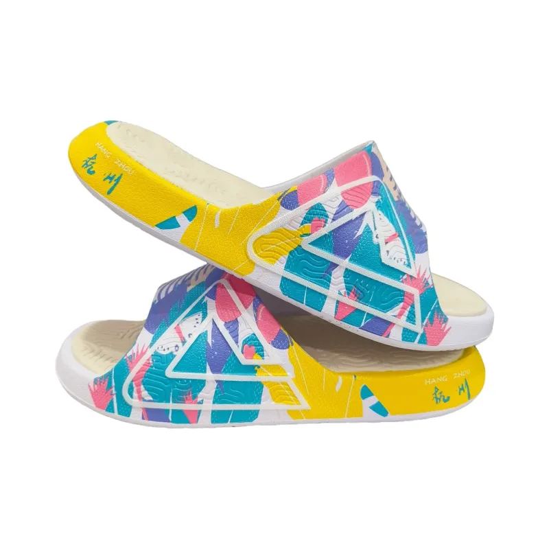 PEAK State Pole Guochuang Slippers Slide Slippers Unisex Ecru-2