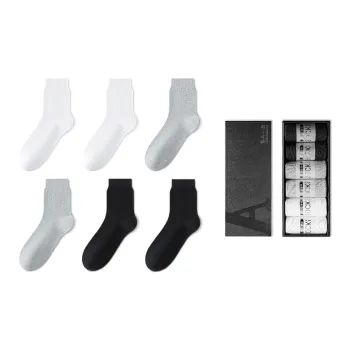 LUOLIAN Mid Calf Socks Men's 6 Pack