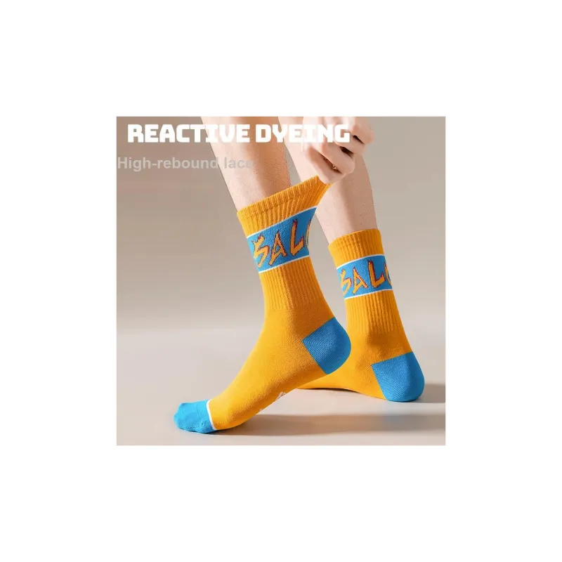 LUOLIAN Mid Calf Socks Unisex 5 Pack-21
