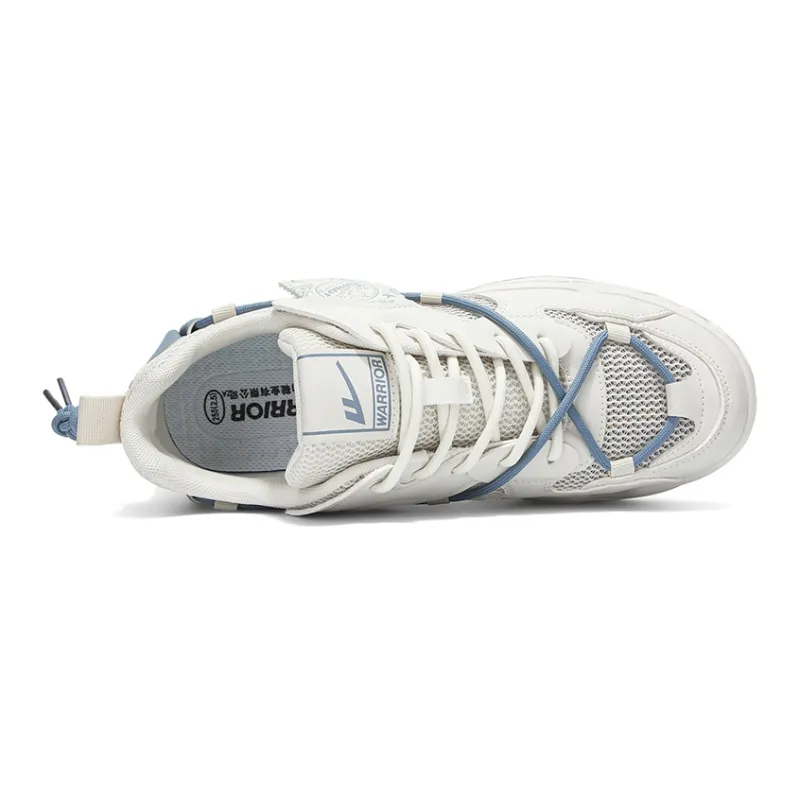 WARRIOR Skateboard Shoes Unisex Low Top Blue-3