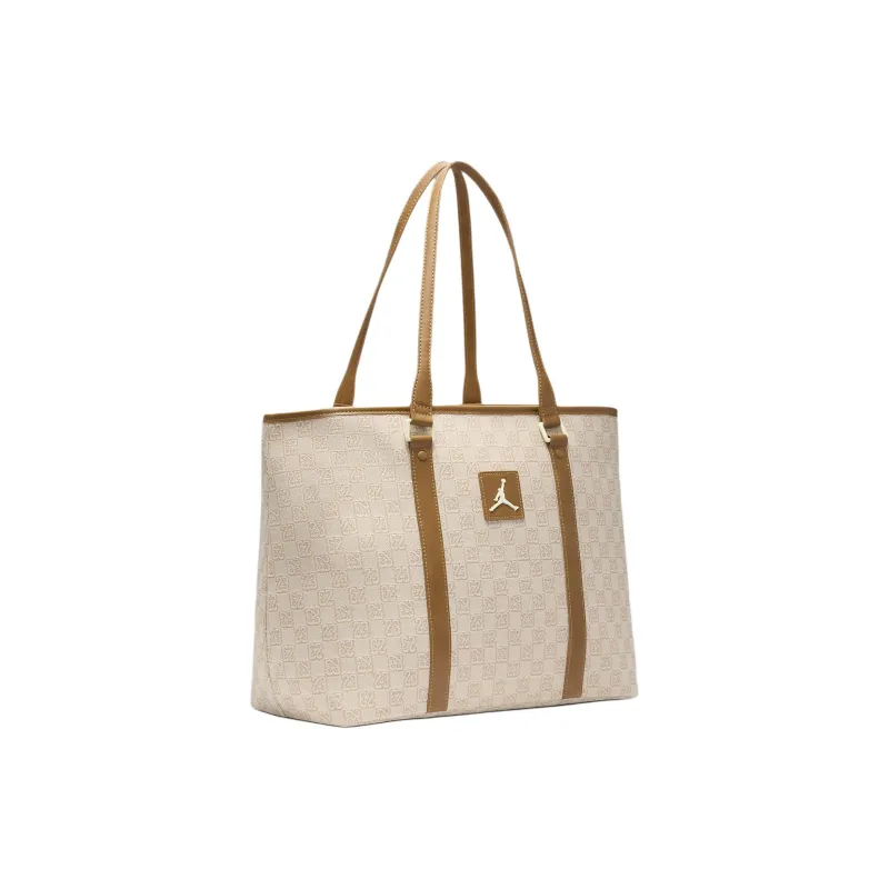 Jordan Polyester Tote Bag Shopping Bag Shoulder Bags Unisex Coconut Milk-1