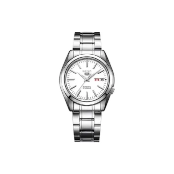 SEIKO Automatic Mechanical Movement Stainless Steel Watchband Watch Men's Watches White Dial