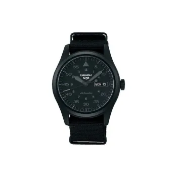 SEIKO Automatic Mechanical Movement Nylon Strap Watch 40mm Men's Watches Black Dial SRPJ11K1