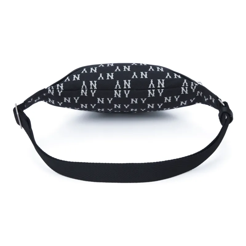 MLB Polyester Combo Bag One Shoulder Crossbody Fanny Pack Zip Closure Bag Regular Unisex Black-2