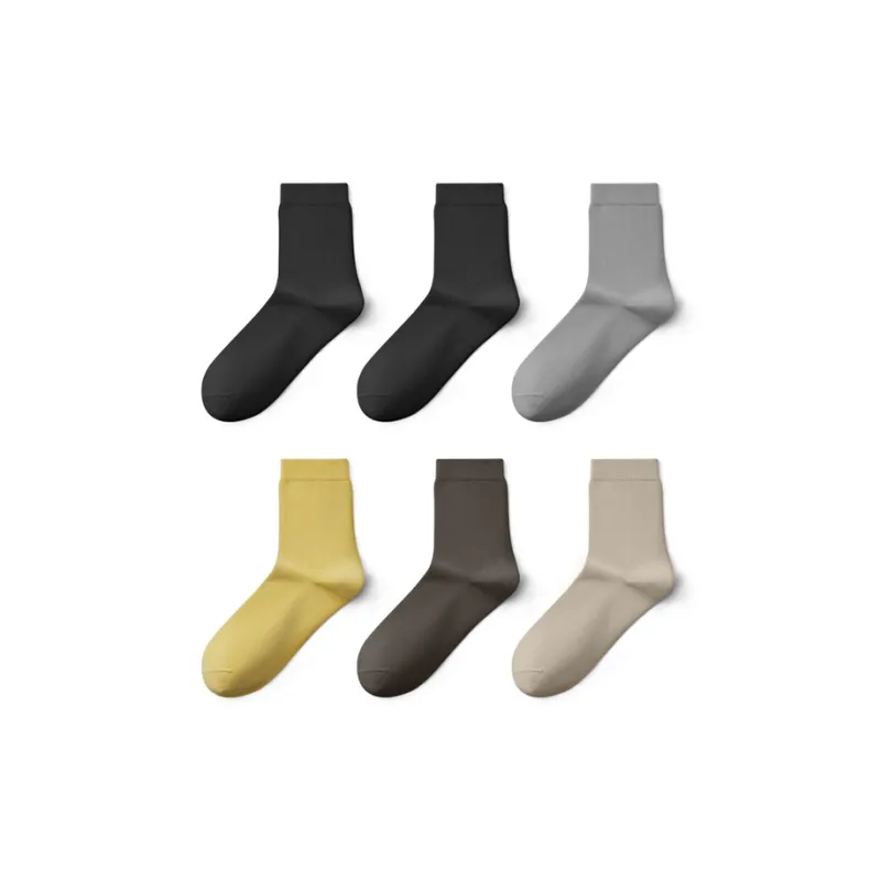 YOUKESHU Basketball Socks Men's 6 Pack Knee High Socks, Socks Gift Box Set-25