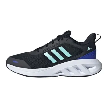 Adidas Anti-Slip Wear-Resistant Low-Top Casual Running Shoes Men's Black White Blue