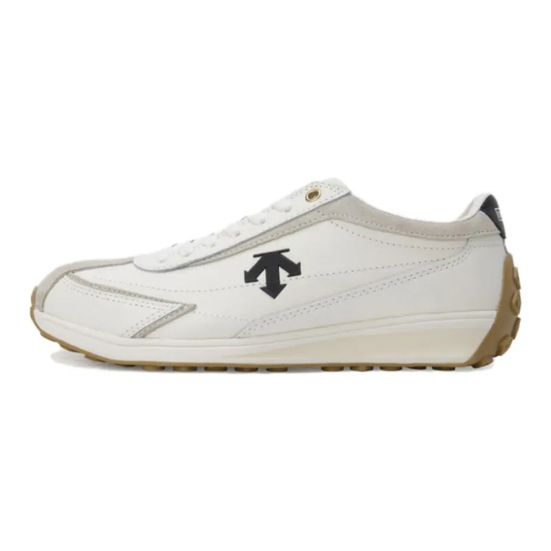 DESCENTE Cron Racer Anti Slip And Wear Resistant Breathable Low Top Casual Shoes Unisex Beige-0