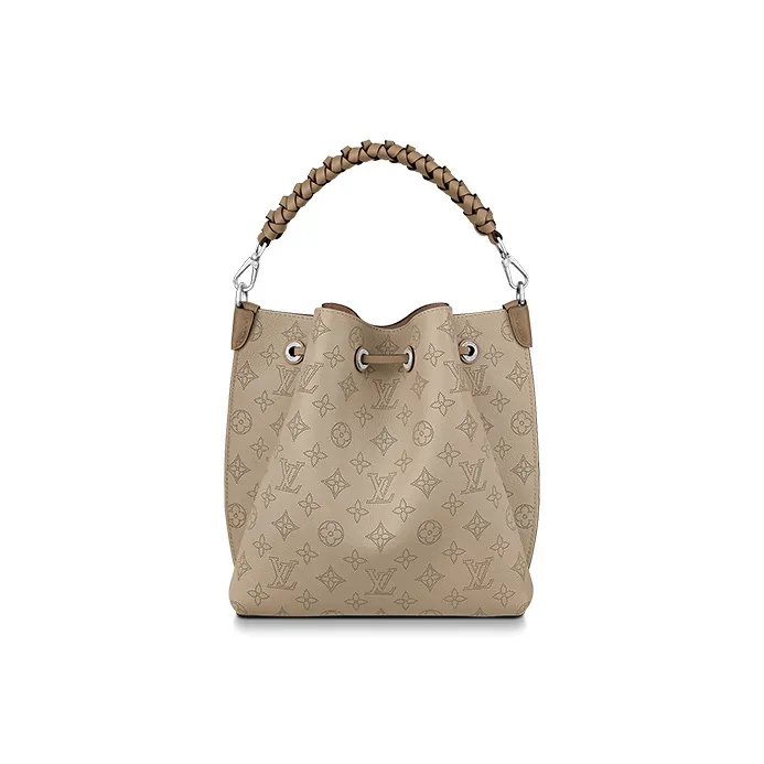 LOUIS VUITTON Muria Calfskin Bucket Bag, Shoulder Bag, Crossbody Bag, Handbag Regular Women's Brown-2