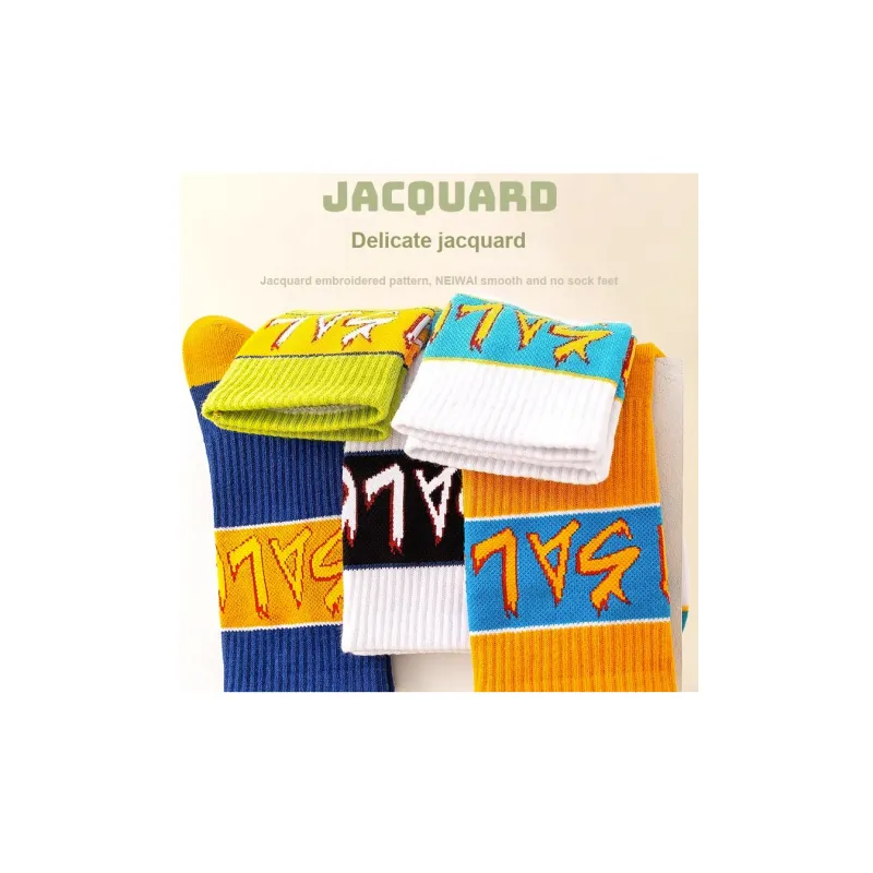 LUOLIAN Mid Calf Socks Unisex 5 Pack-11