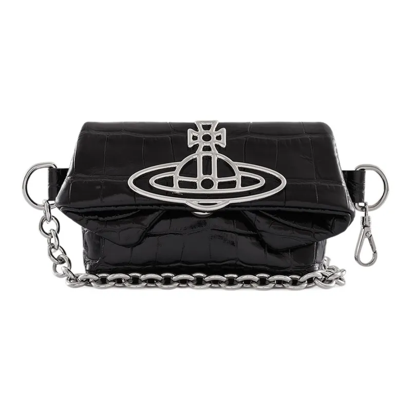 Vivienne Westwood Calfskin Fanny Pack Mini Women's Black-0
