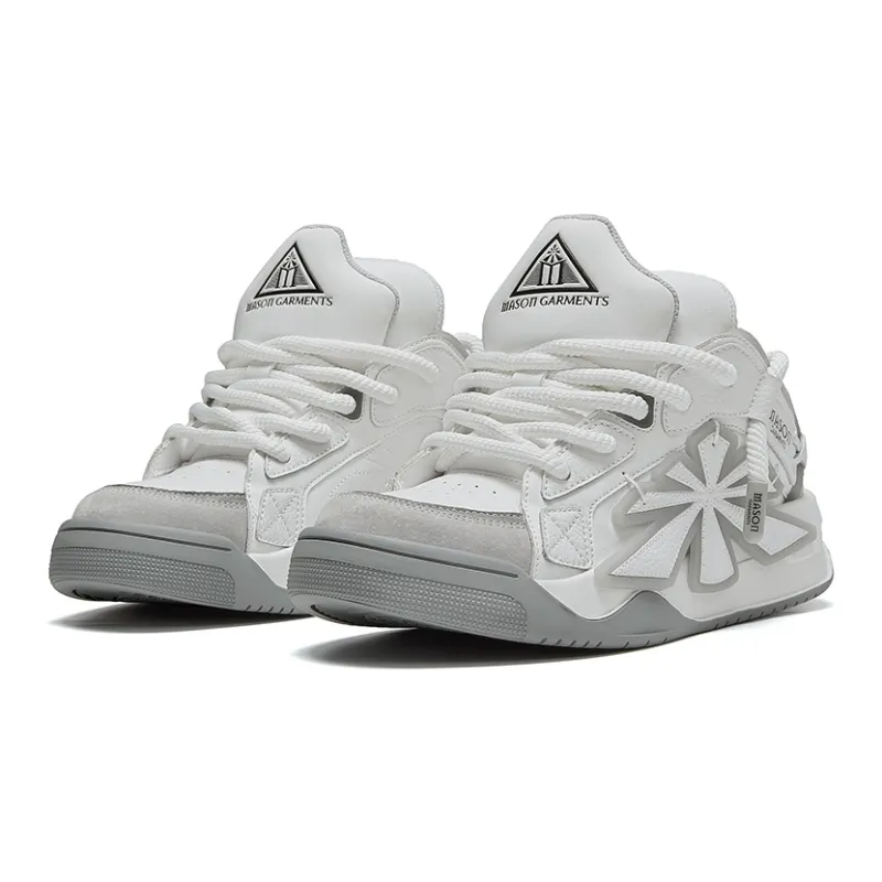 Masongarments Xinghui Coverage Wear Resistant Low Top Skateboard Shoes Unisex Cream Gray Includes Mystery Box-2