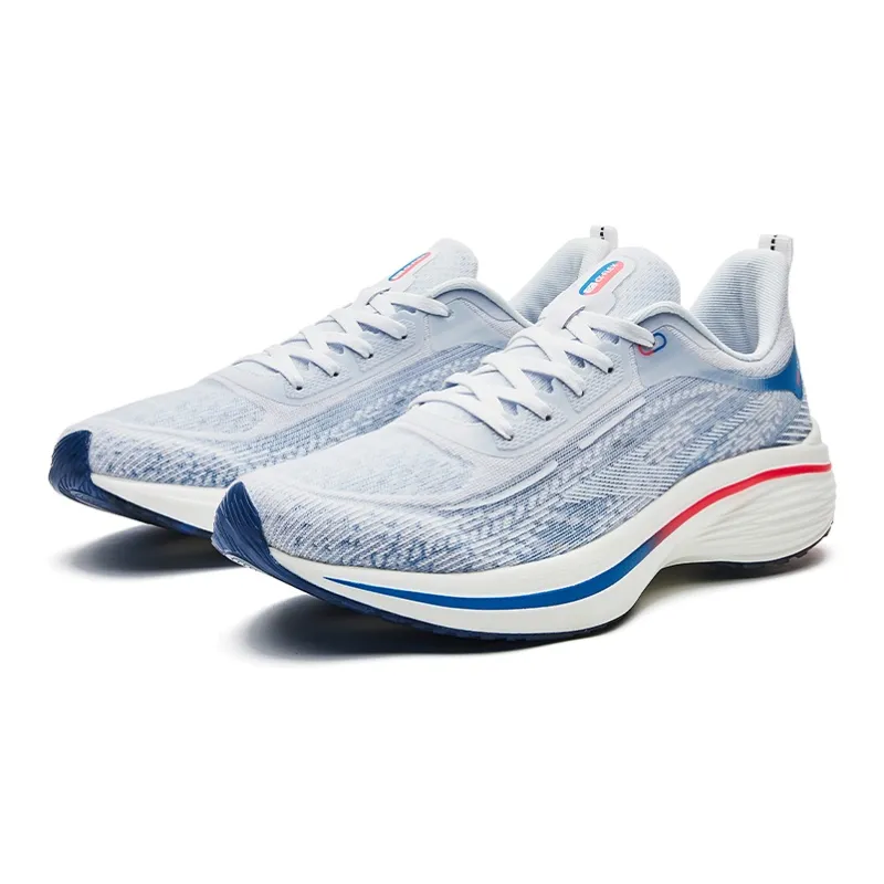 Erke Strange Bullet 3.0 Low Top Running Shoes Men's White Blue-3