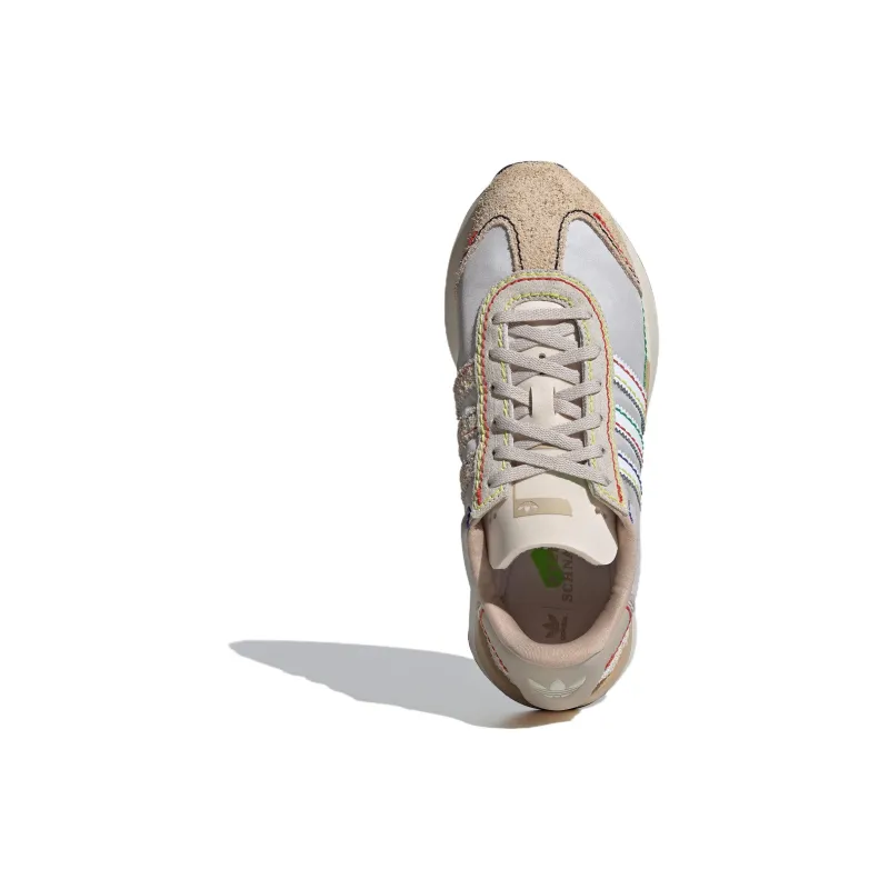 Adidas Originals COUNTRY XLG Anti Slip Wear Resistant Low Top Casual Shoes Women's Silver Brown-2