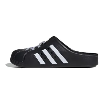 Adilette Clog Adidas 'Black White Laces'