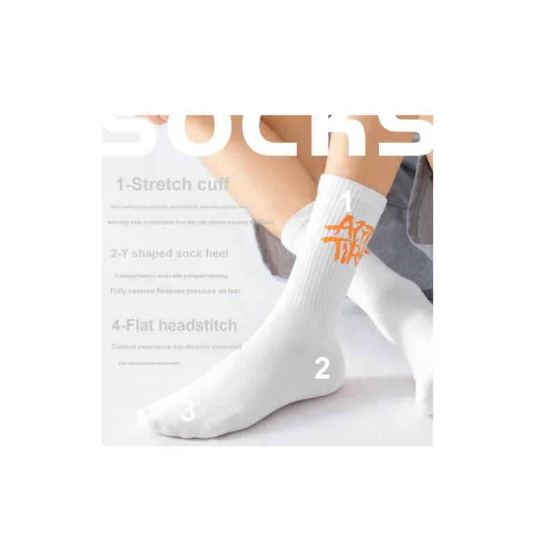 LUOLIAN Mid Calf Socks Unisex 4 Pack-65