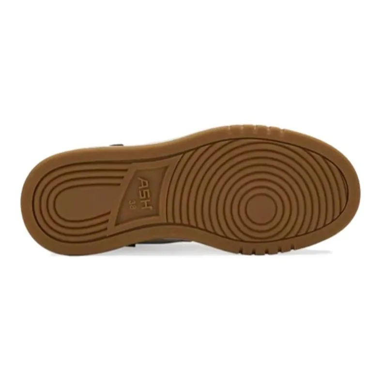ASH Skateboard Shoes Women's High Top Beige Brown-3