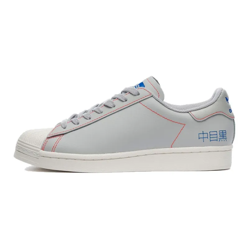 Adidas Originals Superstar Pure 'Embroidered Katakana Grey Chalk'-0