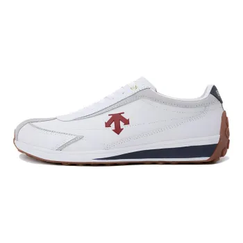 DESCENTE Cron Racer Anti Slip Wear Resistant Low Top Casual Shoes Unisex White Red