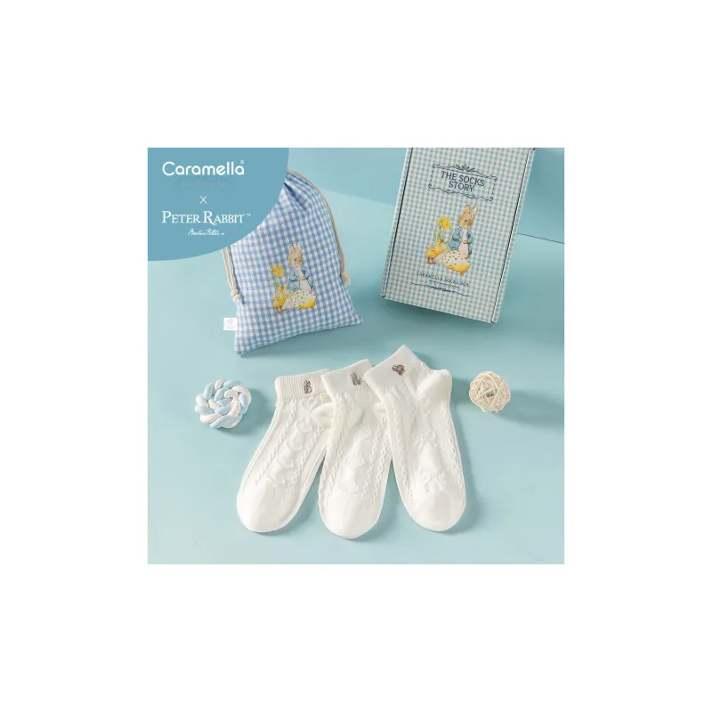 Caramella x Peter Rabbit Ankle Socks Unisex 5 Pack-3