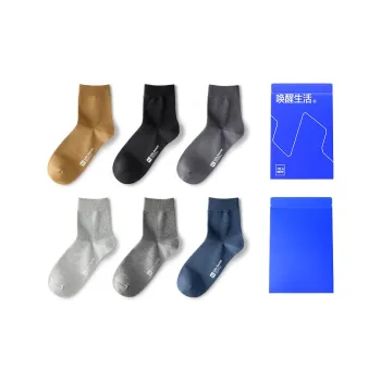 HLA Mid Calf Socks Men's 6 Pairs
