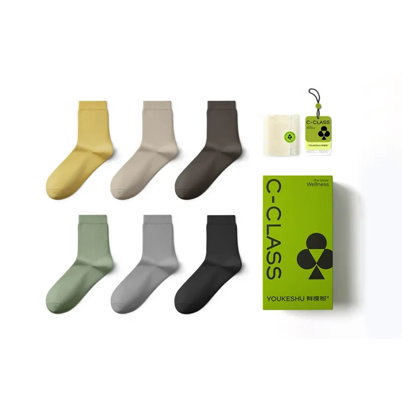 YOUKESHU Men Mid Calf Socks-0