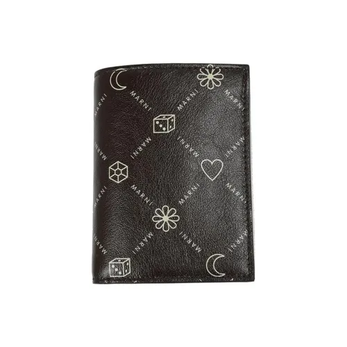 MARNI Calfskin Wallet Women's Black
