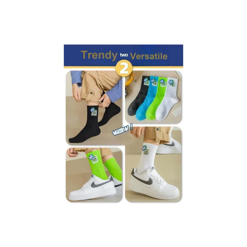 BENQU Knee High Socks Unisex 4 Pack-3
