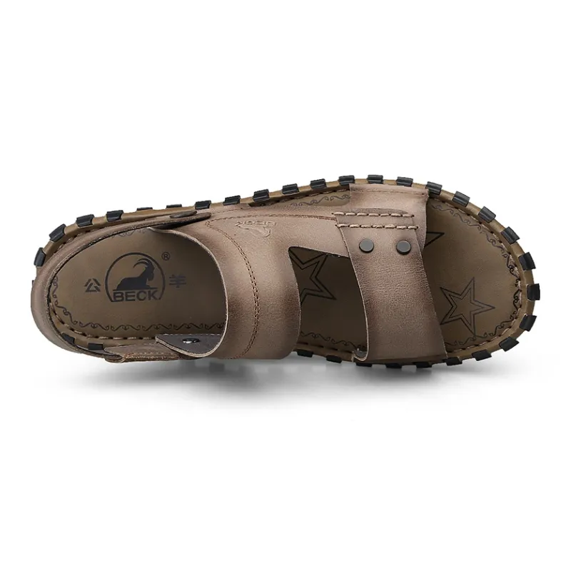 BECK Beach Sandals Men Black-4