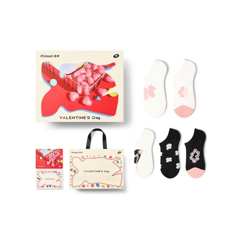 Primeet No Show Socks Women's Gift Box Set 5 Pack-5