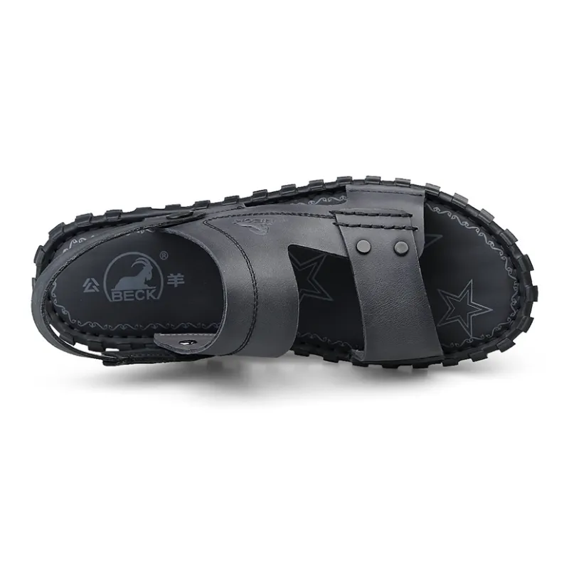 BECK Beach Sandals Men Black-9
