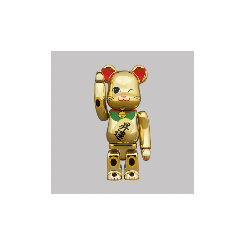 Bearbrick Maneki Neko Rising Fortune 2 Gold Plating 100-2