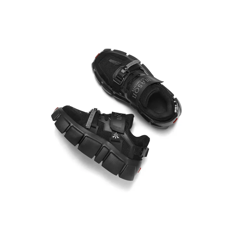 Masongarments Wear Resistant Height Increasing Low Top Casual Shoes Unisex Moon Ink Black Includes Mystery Box-3