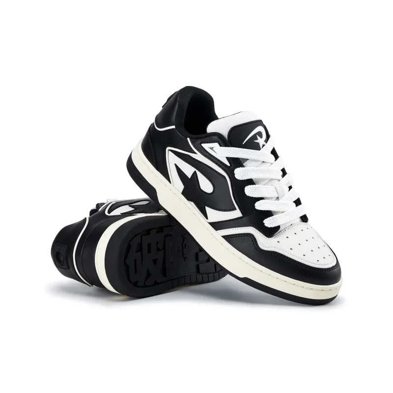 PCLP Casual Skateboard Shoes Unisex Panda Black White-5