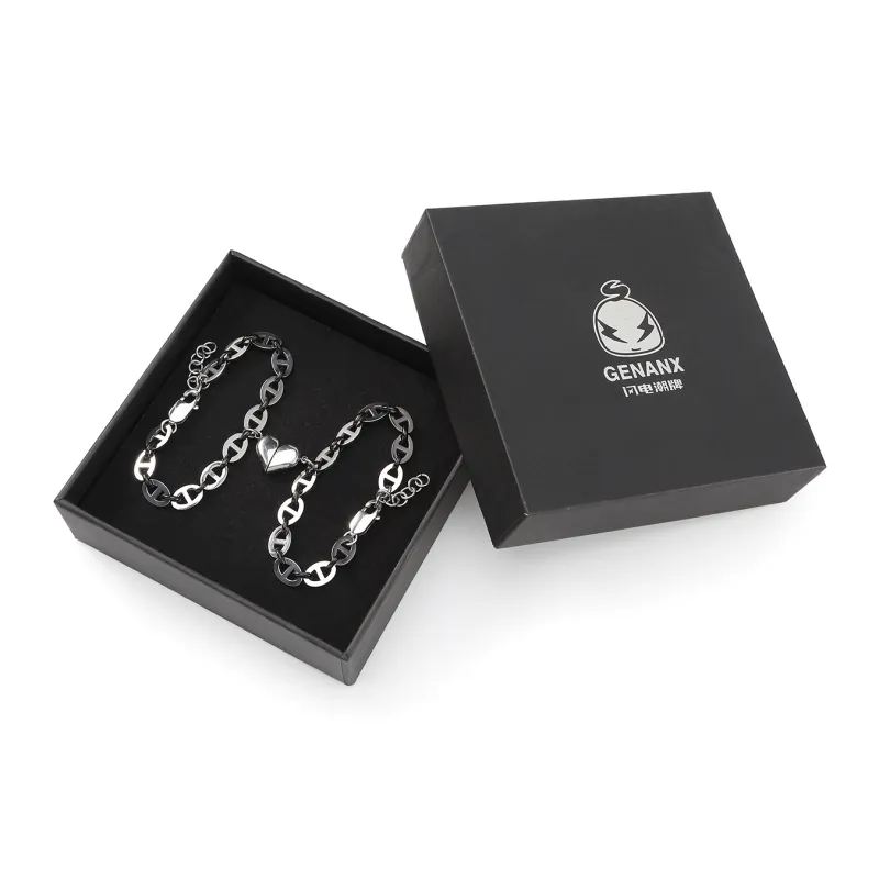 GENANX Bracelets Unisex Silvery White-4