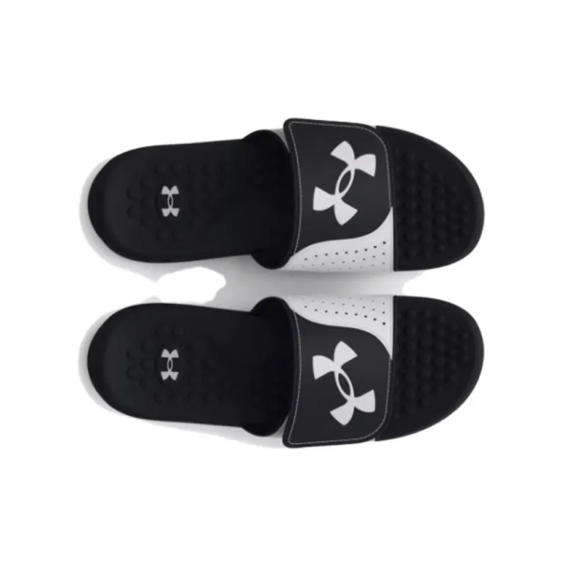 Under Armour Rubber Sole Slippers Men's Black Gray-2