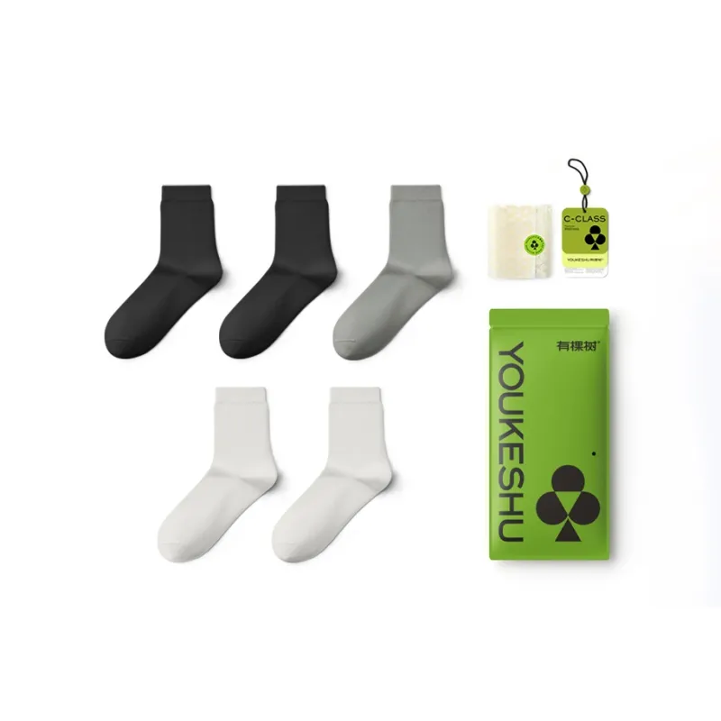 YOUKESHU Basketball Socks Men's 6 Pack Knee High Socks, Socks Gift Box Set-37