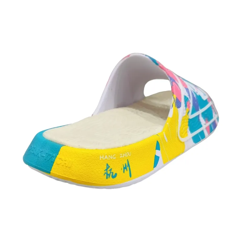 PEAK State Pole Guochuang Slippers Slide Slippers Unisex Ecru-4