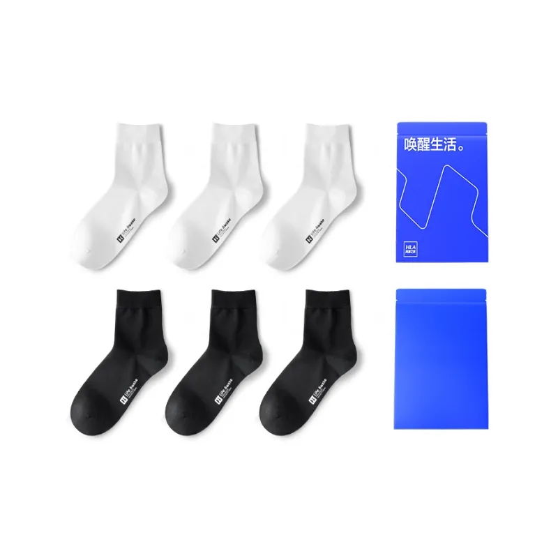 HLA Mid Calf Socks Men's 6 Pairs-46