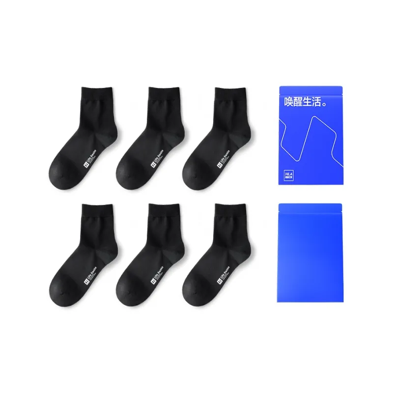 HLA Mid Calf Socks Men's 6 Pairs-7
