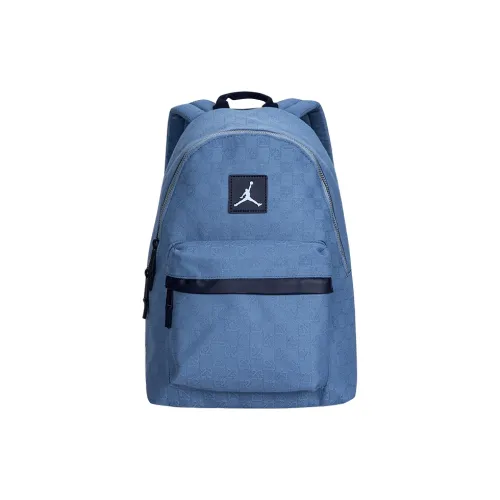Jordan Polyester Backpack Large Size Unisex Blue