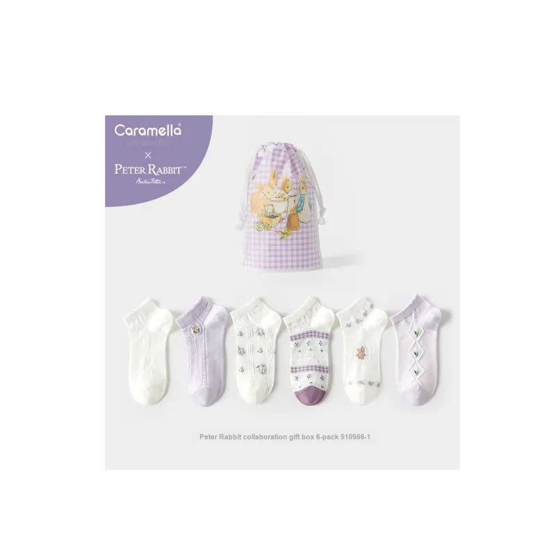 Caramella x Peter Rabbit Ankle Socks Unisex 5 Pack-13