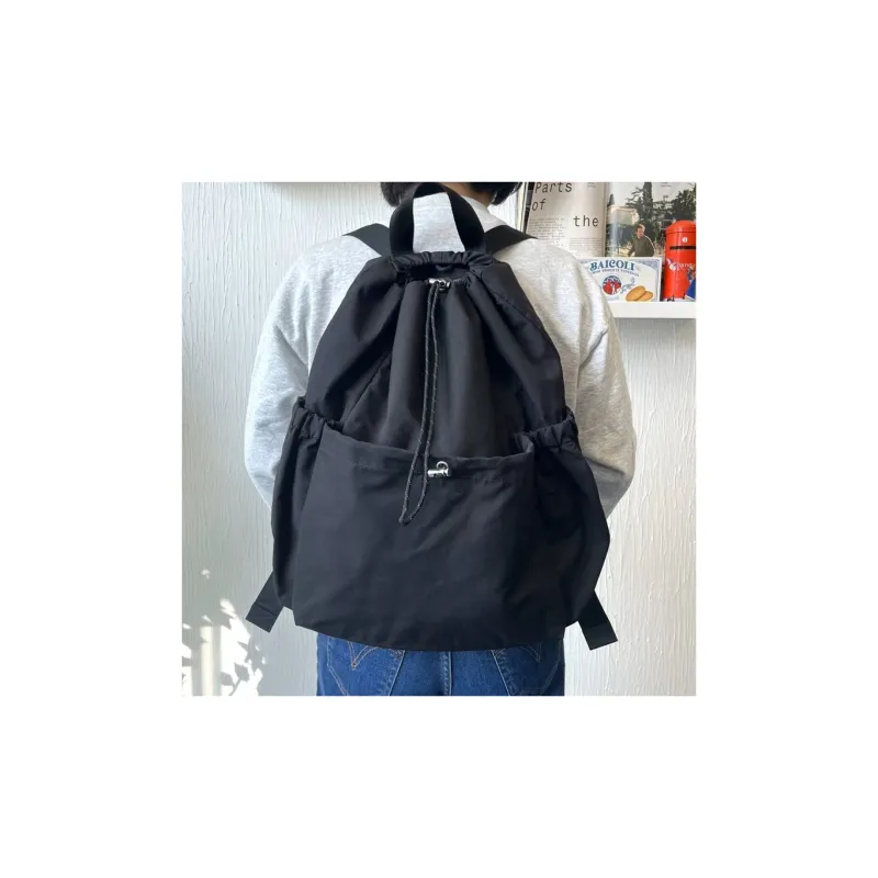 COS Cotton With Polyester Backpack Regular Unisex Black-3