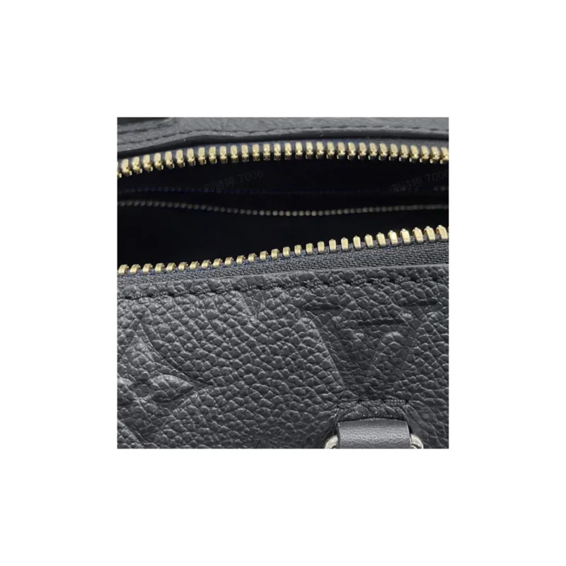 LOUIS VUITTON Petite Malle Souple Monogram Empreinte Black-4