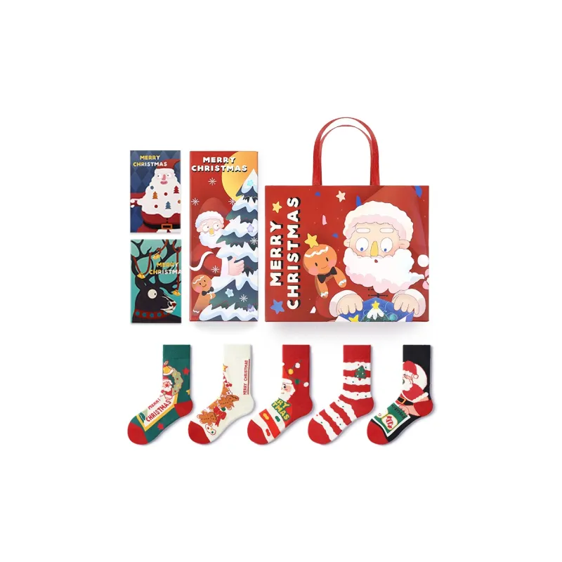 Primeet Mid Calf Socks Unisex 5 Pairs Gift Box Set-10