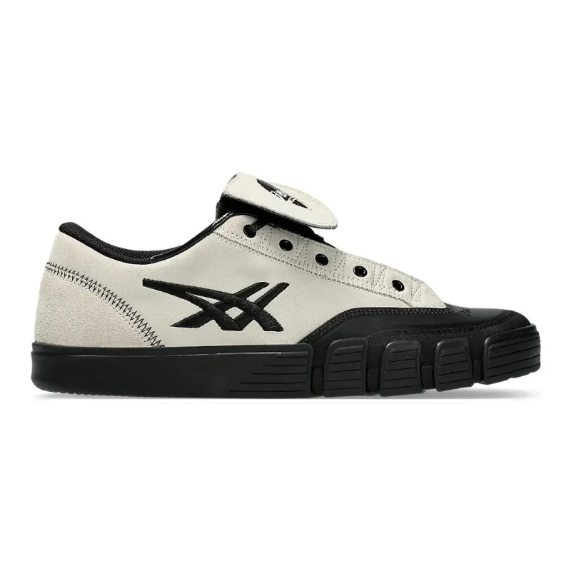 Asics Anti Slip Wear Resistant Low Top Skateboard Shoes Men's Beige Black-1