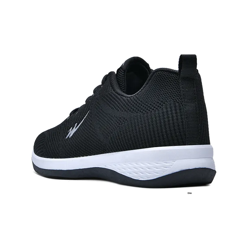 Binary Low Top Running Shoes Men's Black White-3